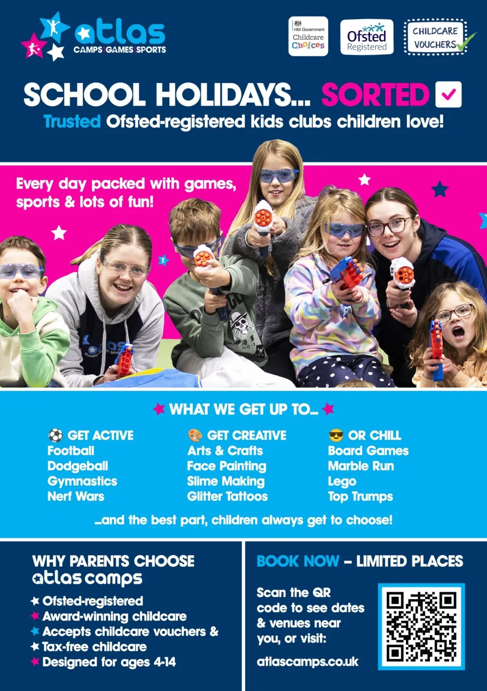 Atlas Camps 2026- February Half Term Flyer