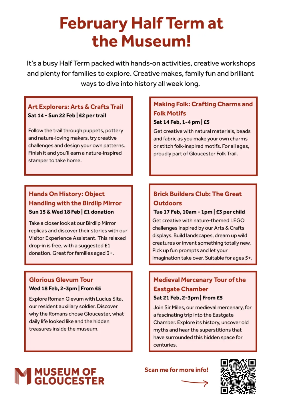 February Half Term Fun at The Museum of Gloucester!