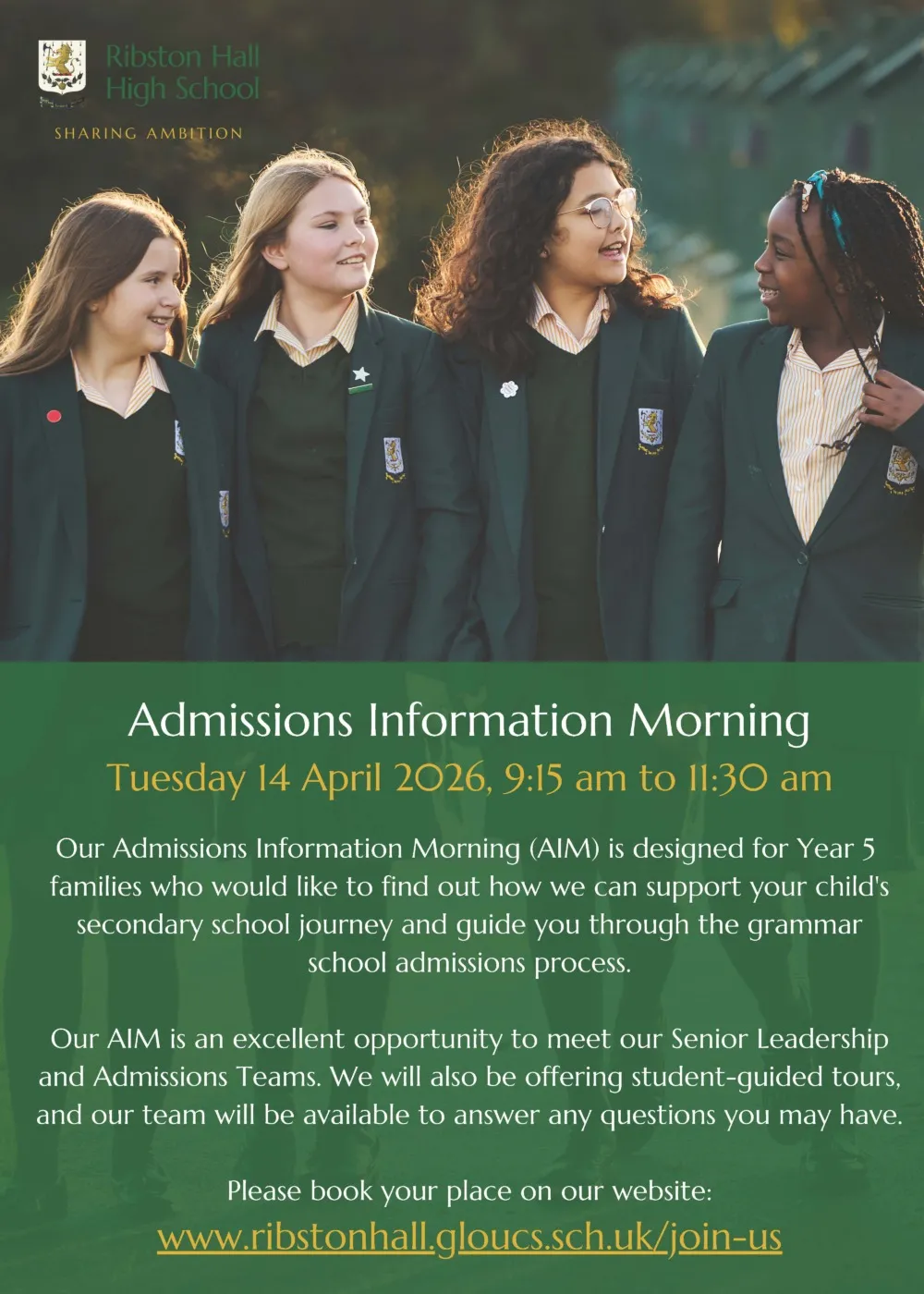 Ribston Hall High School AIM Invitation - April 2026