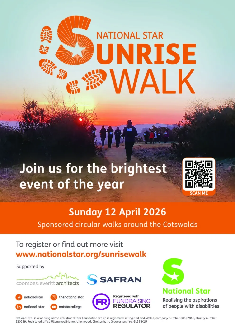 Sunrise Walk 2026 A4 Poster