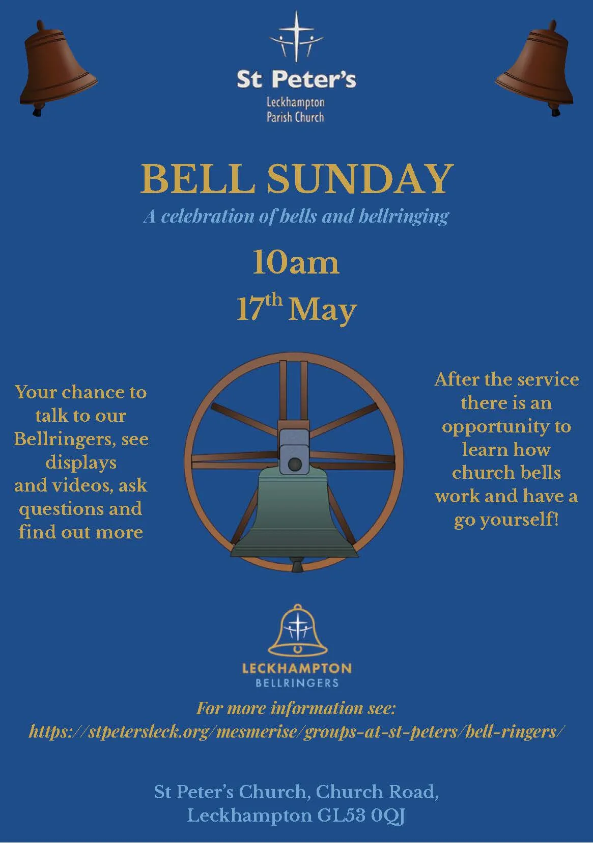 Bell Sunday flyer for Friday 8th May