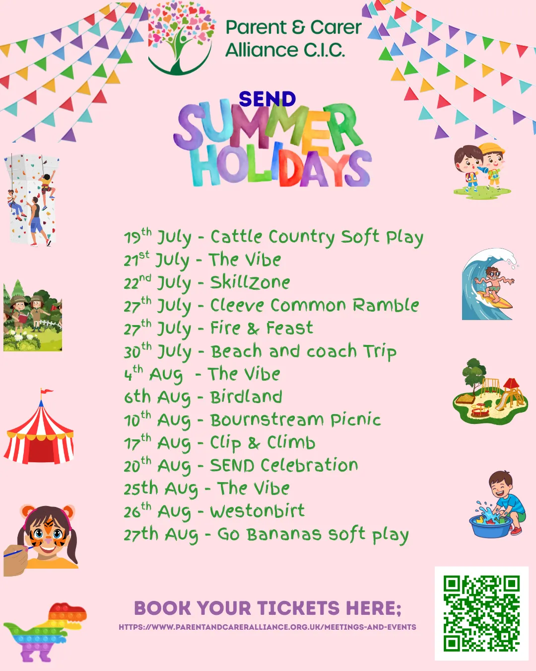 PCA SEND Summer 2026 Events