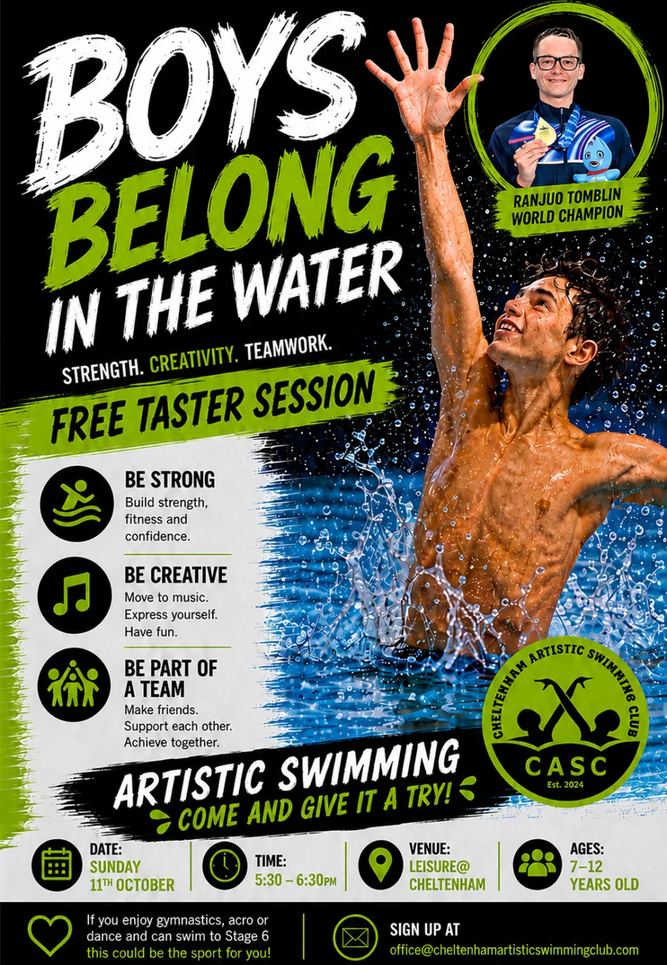 Boys belong in water flyer